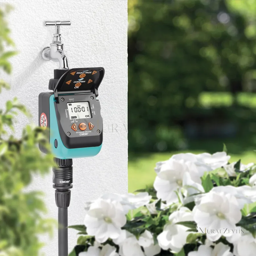 Claber 8412 Aquauno Video 2 Plus Otomatik Sulama Zamanlayıcısı kullanım görseli