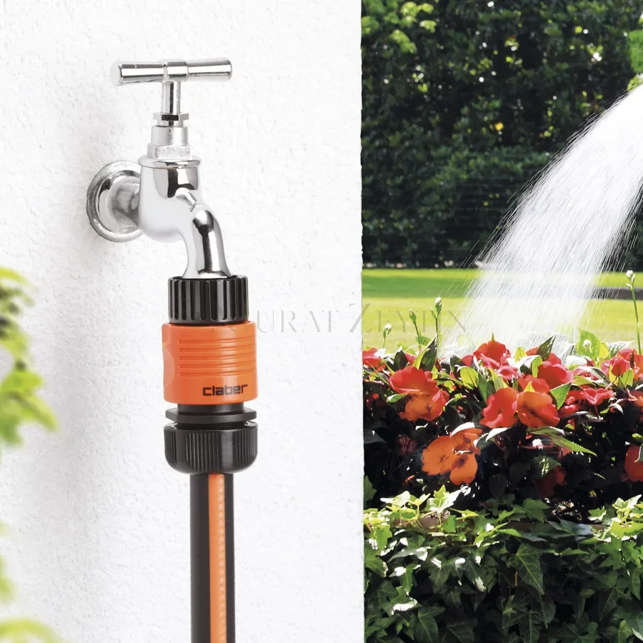 Claber 8623 Dişli Musluk Adaptörü 1/2" kullanım görseli
