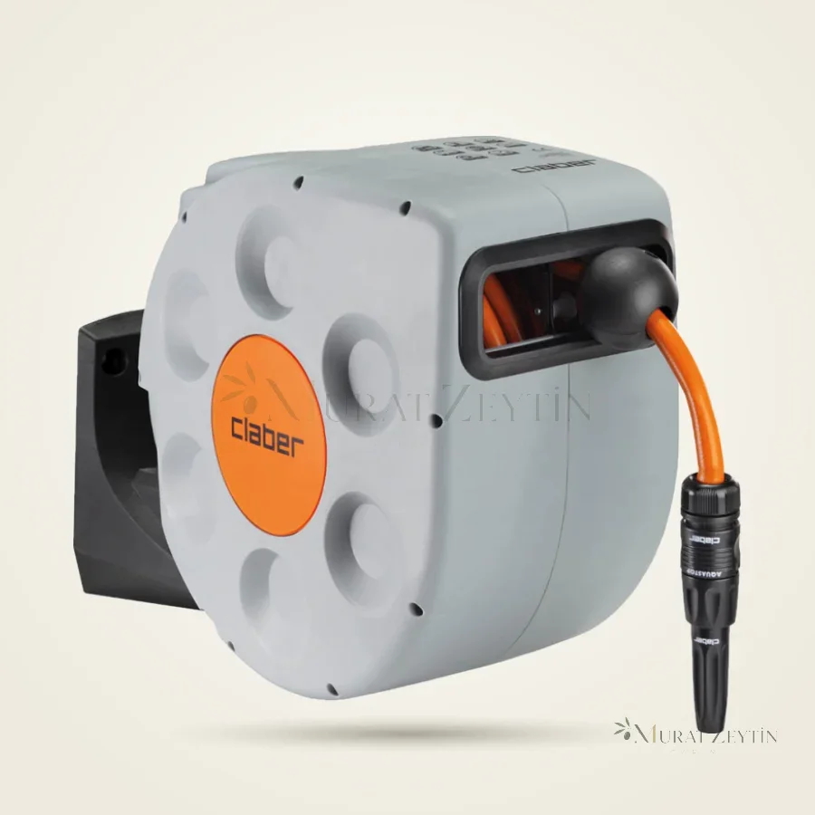 Claber 8692 Rotoroll Evolution Otomatik Sarmalı Kasetli Hortum Makarası 10 m