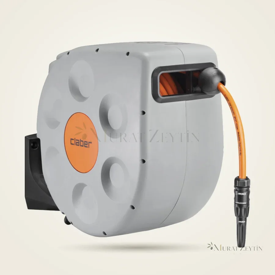 Claber 8697 Rotoroll Evolution Otomatik Sarmalı Kasetli Hortum Makarası 30 m