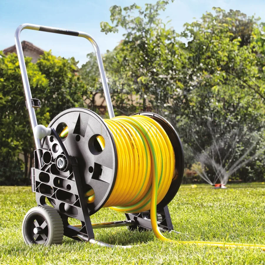 Claber 8872 Genius 100 Hortum Arabası, Alüminyum Şase (100 m) kullanım görseli