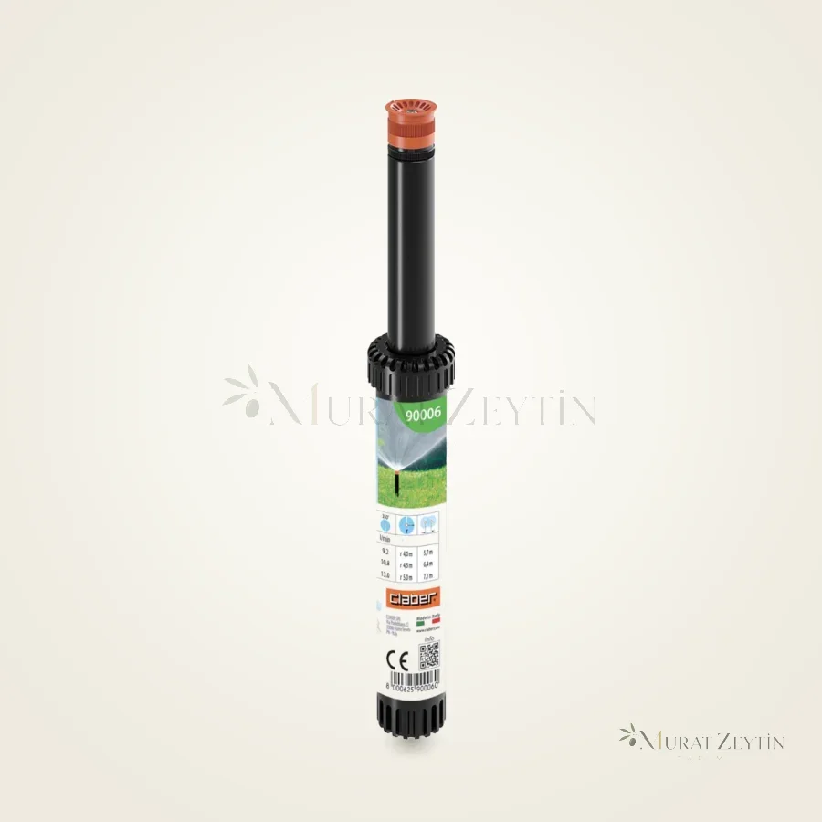 Claber 90006 Pop-Up Fıskiye 4", 0–350° Açı Ayarlı