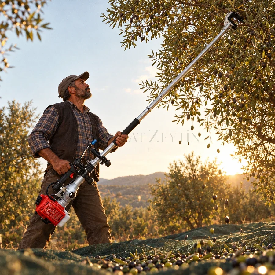 Forza FRZ5000 Benzinli Zeytin ve Meyve Hasat Makinesi 63 cc – bahçede kullanım