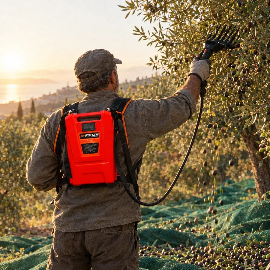 Forza Zanon Uyumlu Zeytin Hasat Makinesi Lityum Sırt Bataryası 36V 12Ah – zeytinlikte kullanım