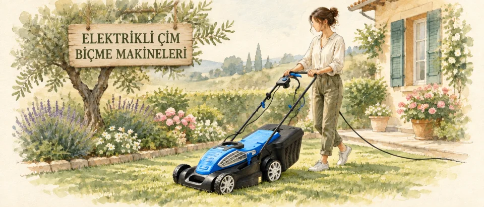 Elektrikli Çim Biçme Makineleri