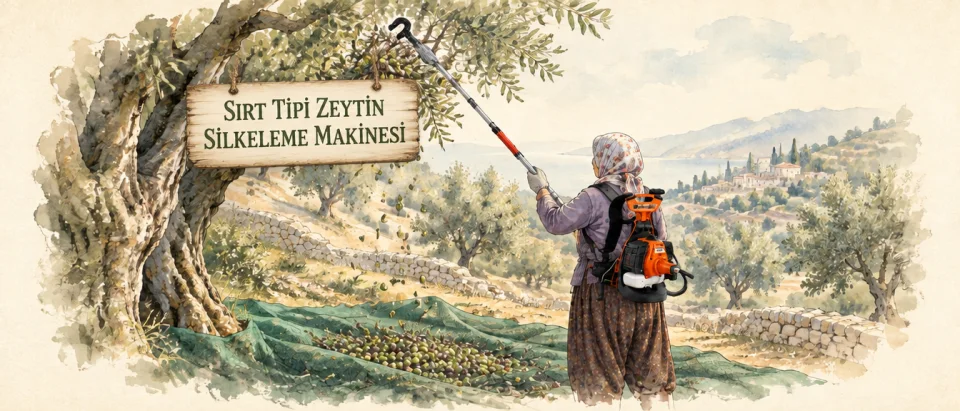 Sırt Tipi Zeytin Silkeleme Makinesi