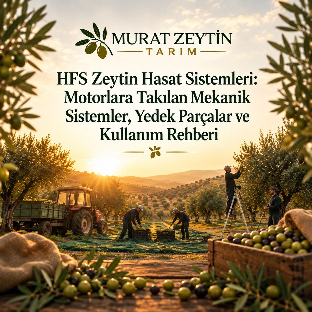 HFS Zeytin Hasat Sistemleri: Motorlara Takılan Mekanik Sistemler, Yedek Parçalar ve Kullanım Rehberi