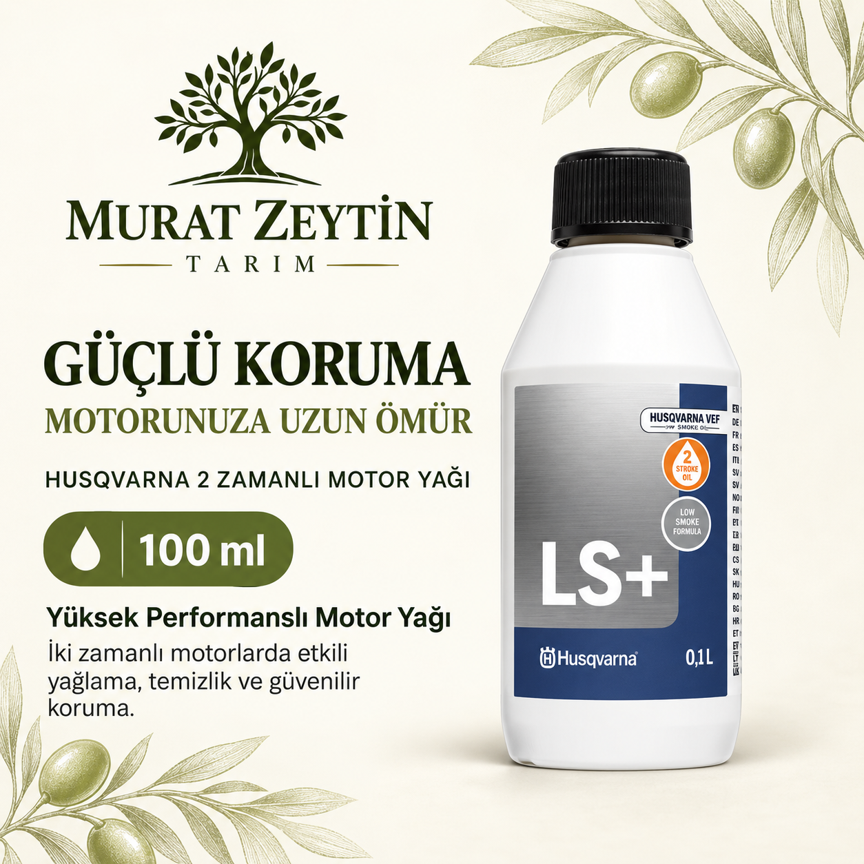 Husqvarna 2 Zamanlı Motor Yağı 100 ml