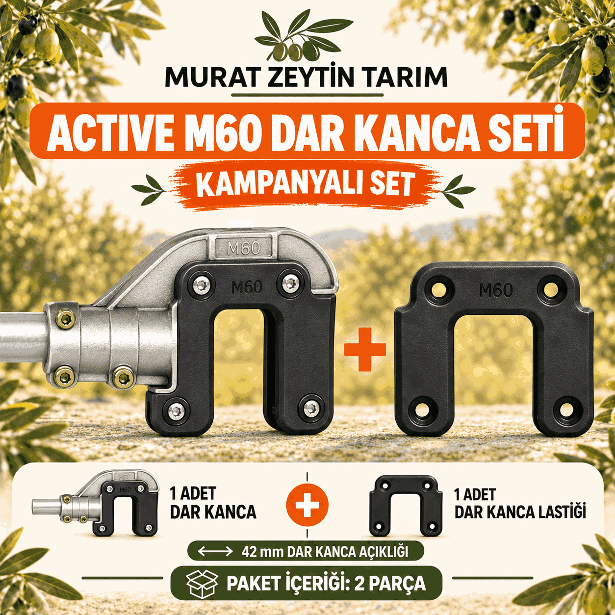 Active M60 Dar Kanca + Dar Lastik Kampanyalı Set