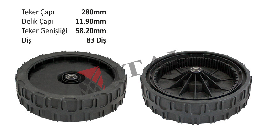 TEKERLEK ARKA ITAL Ø280mm 51A/51AS/53CS/GX51/57CS